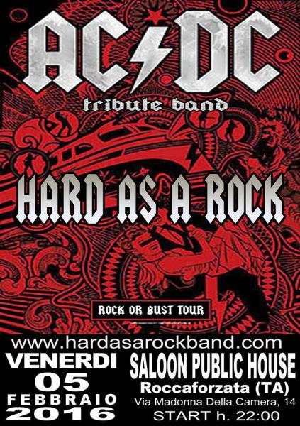 Feb Ac/dc Tribute Hard as a Rock