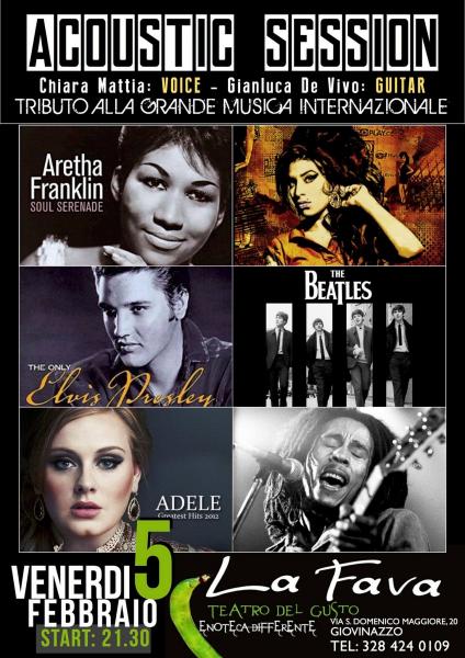 Acoustic Session - Tributo Alla Grande Musica Internazionale (Chiara Mattia-gianluca de Vivo)