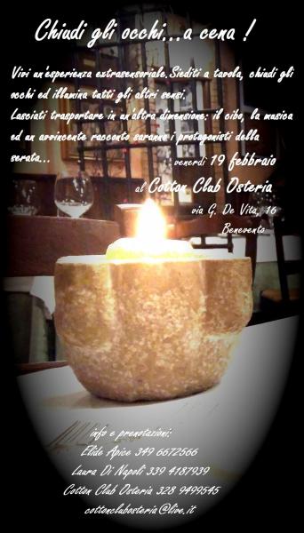 chiudi gli occhi...a cena!