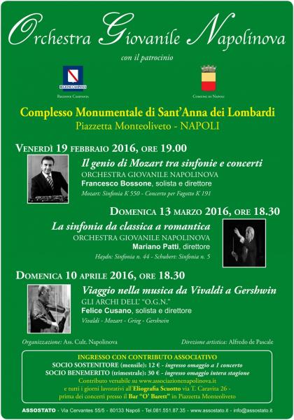 Conferenza stampa stagione 2016 "Orchestra Giovanile Napolinova"