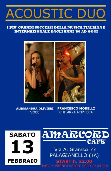 Acoustic Duo live all'Amarcord Caffe