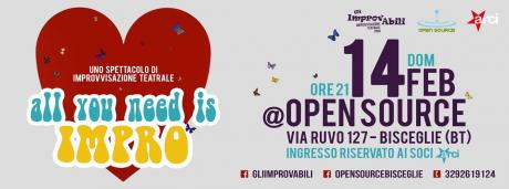 All you need is..Impro! Spettacolo di improvvisazione teatrale a cura de Gli ImprovAbili