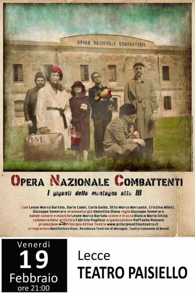 Opera nazionale Combattenti presenta I Giganti della Montagna - atto III