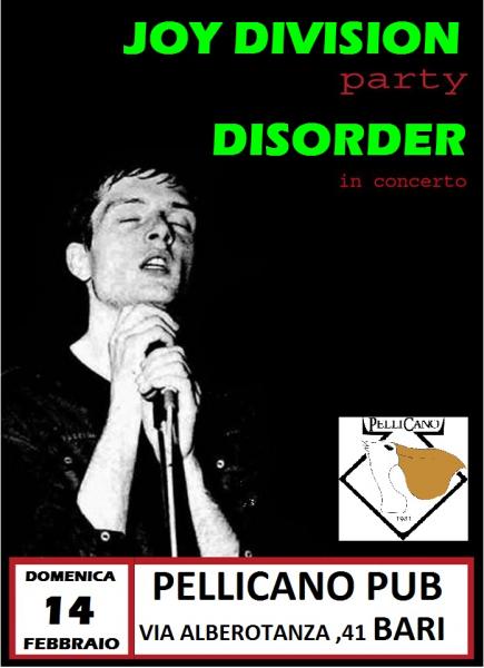 Disorder Tribute Joy Division Live
