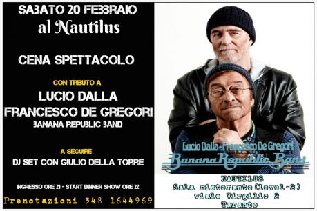 Tributo a Lucio Dalla - Francesco De Gregori  e dj set