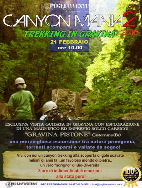 CANYON MANIA 2 - Trekking a Gravina Pistone