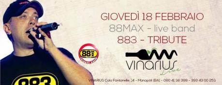 Giovedi 18 Febbraio al Vinarius la cover band degli 883 "88max"