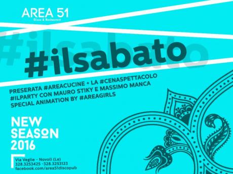 Si mangia, si canta e si balla. Torna #IlSabato dell'Area51, festa per tutti i gusti