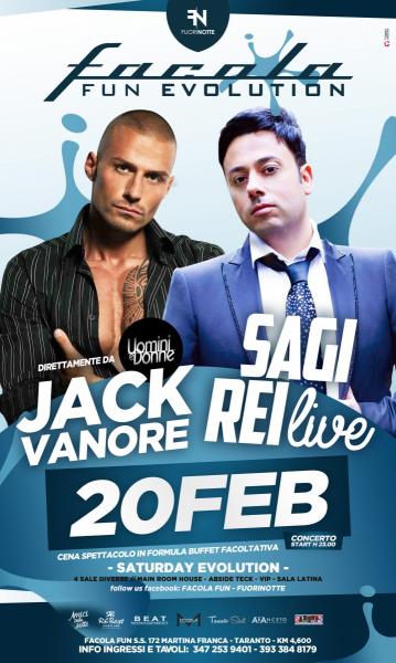 JACK VANORE & SAGI REI Live - FACOLA FUN - Sab 20 Febbraio