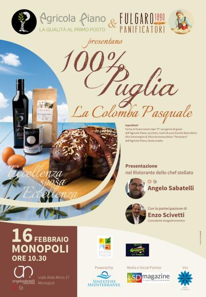 Presentazione esclusiva di 100% Puglia, la colomba artigianale firmata Raffaele Piano e Pascal Barbato