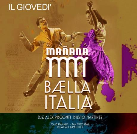 BÆLLA ITALIA, tutta la più bella musica italiana con Alex Pisconti e Silvio Martines dj set