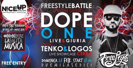 Freestyle Battle guest DOPE ONE - FREE ENTRY