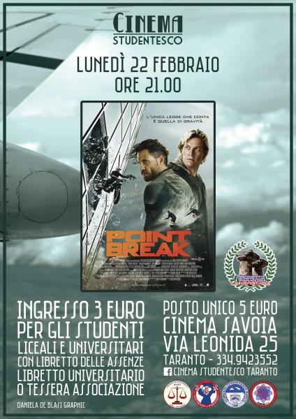 "Point Break" in rassegna al cinema Savoia