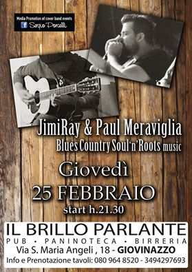 JimiRay & Paul Meraviglia Blues Country Soul 'n' Roots music