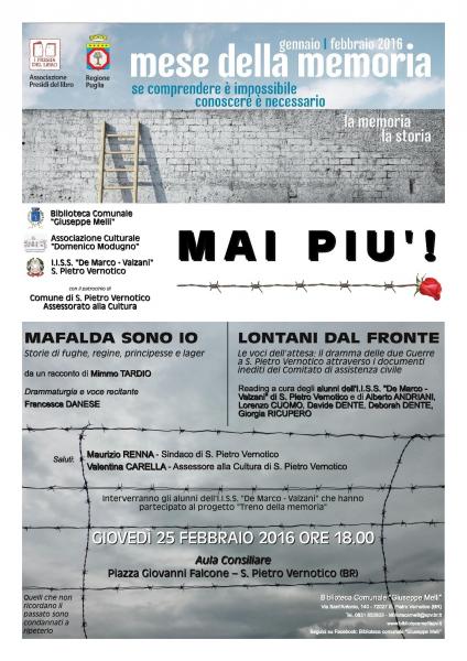 Mai più!