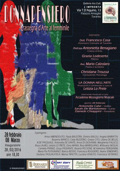 DONNAPENSIERO - Rassegna d'Arte al femminile