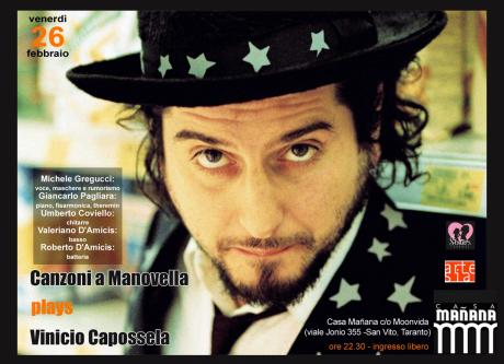 Canzoni a Manovella plays VINICIO CAPOSSELA + Ciro Merode dj set