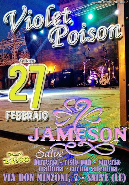 Violet Poison live al Jameson pub di Salve