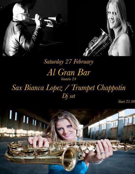 Serata con Bianca Lopez: Musica live Sax e Voce