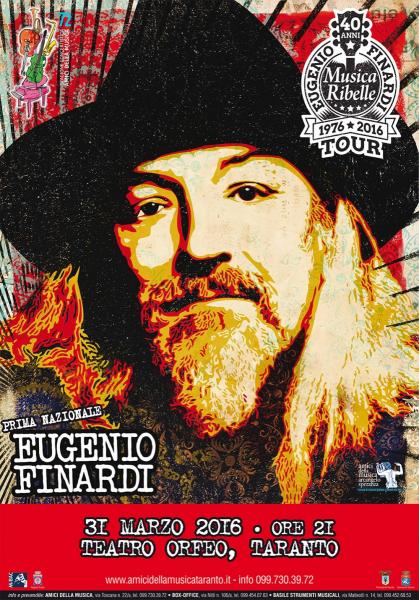 Eugenio Finardi in “40 Anni di Musica Ribelle”