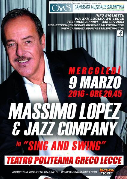 MASSIMO LOPEZ & Jazz Company in "Sing and Swing"