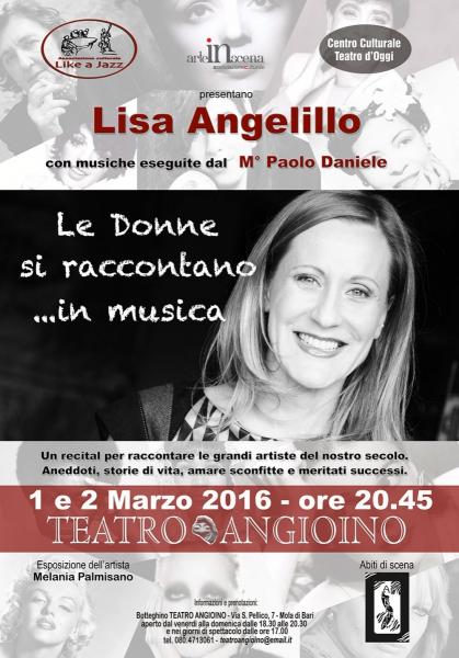 " Le Donne si raccontano ... in musica", recital di Lisa Angelillo