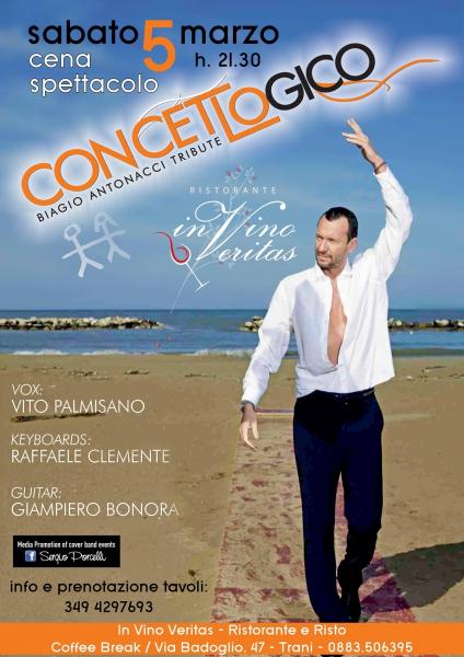 A Cena Con Concetto Logico tribute band Biagio Antonacci
