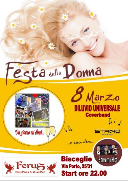 Festa Della Donna con i "Diluvio Universale" - "Stadio Tribute Band"