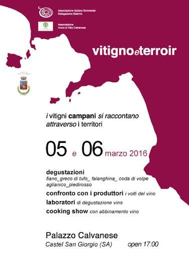 Vitigno & Terroir 2016 - VII Edizione di Il Salotto del Vino Monovitigno Autoctono Campano