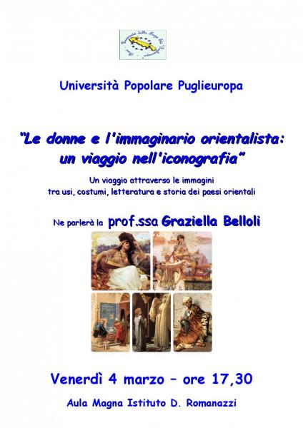 “Le donne e l'immaginario orientalista:  un viaggio nell'iconografia”
