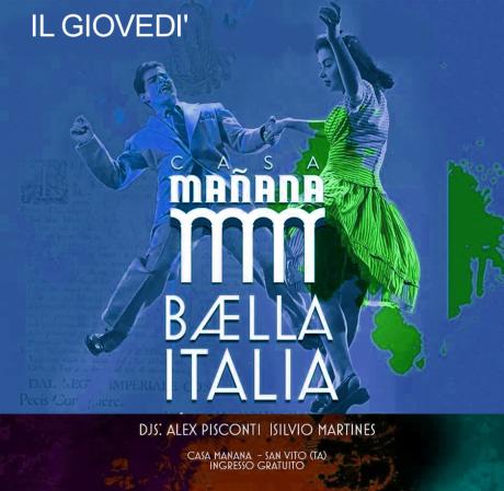 BÆLLA ITALIA, tutta la più bella musica italiana con Alex Pisconti & Silvio Martines dj set