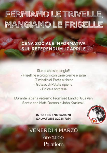 Fermiamo le trivelle, mangiamo le friselle (e non solo!)