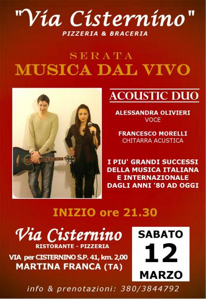 Musica dal vivo al ristorante "Via Cisternino"