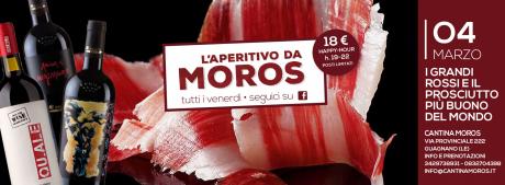 Il Prosciutto Più Buono al Mondo e i Grandi Rossi Claudio Quarta: è L’happy Hour a Cantina Moros