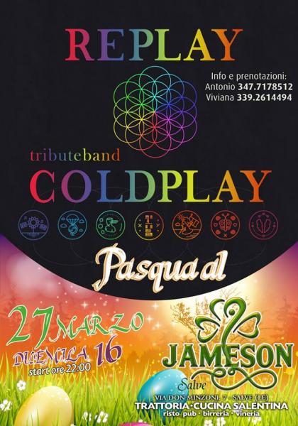 Replay -Coldplay tribute- live al Jameson di Salve