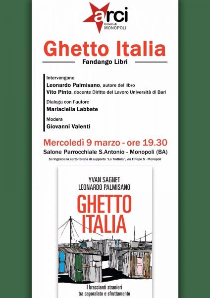GHETTO ITALIA - Presentazione del libro a Monopoli