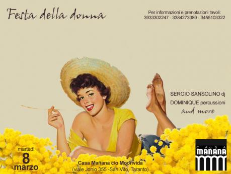 Festa della donna con Sergio Sansolino - dj e Dominique - percussioni (Terraross)