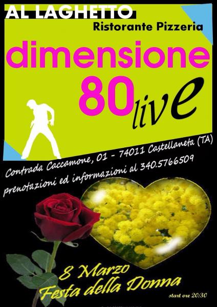 Festa della Donna con i Dimensione 80