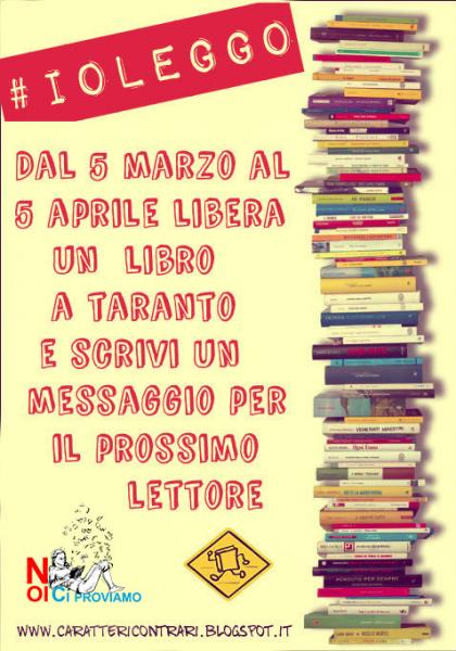 #IOLEGGO - Libera un libro a Taranto