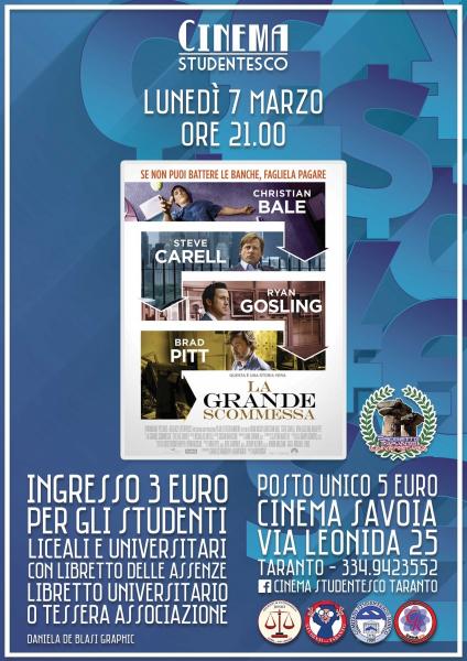 "La Grande Scommessa" in rassegna al cinema Savoia