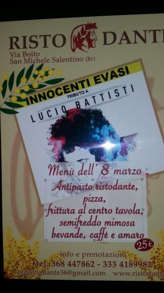 Festa Della Donna - Innocenti Evasi, Tributo a Lucio Battisti