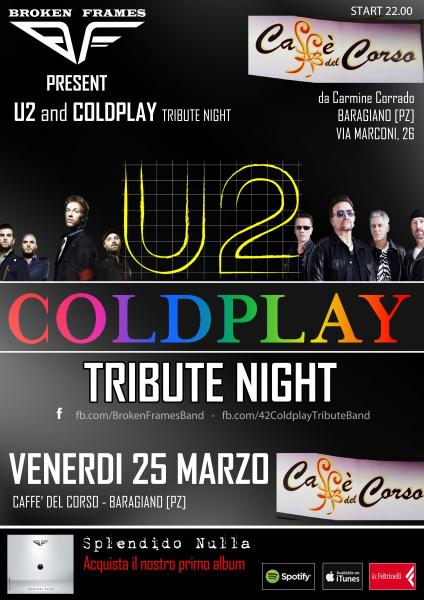 U2 & COLDPLAY NIGHT - Broken Frames Tribute Band