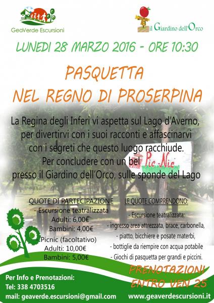 Pasquetta nel Regno di Proserpina