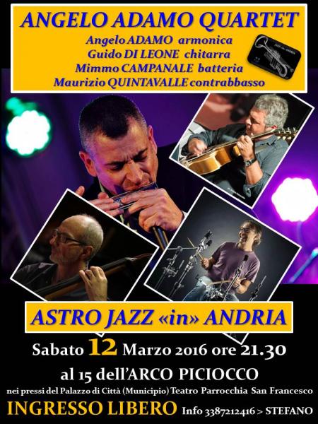 Angelo Adamo Quartet in “Astro Jazz”