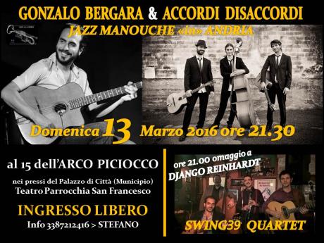 Gonzalo Bergara & Accordi Disaccordi in “jazz Manouche”