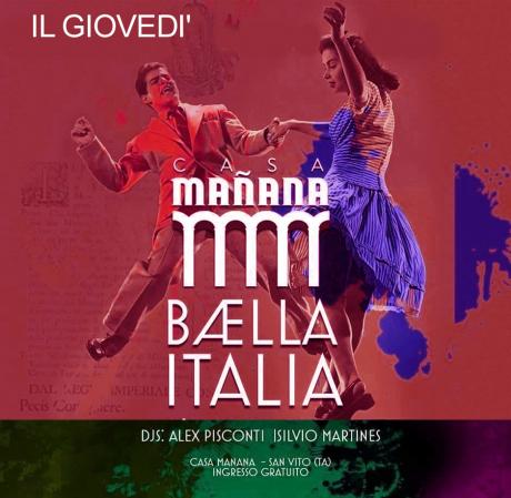 BÆLLA ITALIA, tutta la più bella musica italiana con Alex Pisconti & Silvio Martinez dj set