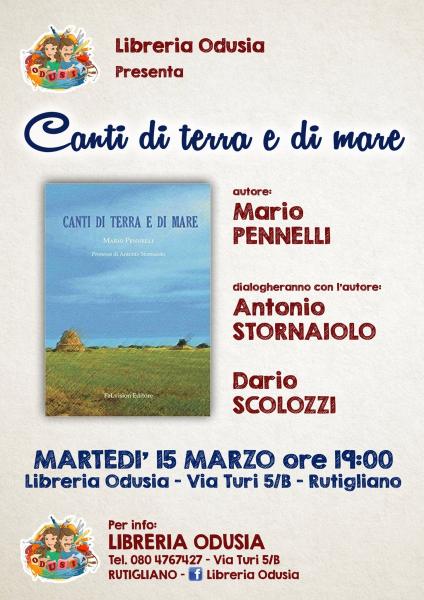 Antonio Stornaiolo e Dario Scolozzi presentano l'ultimo libro di Mario Pennelli