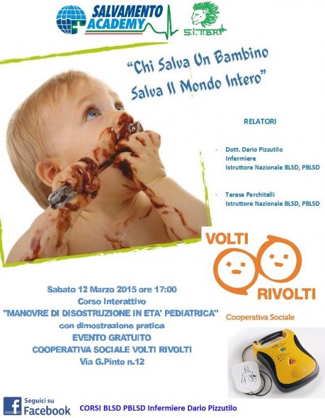 Corso interattivo "Manovre di disostruzione in età pediatrica"