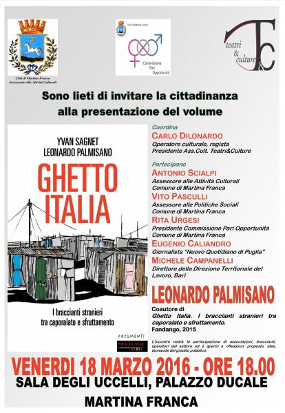 Presentazione Libro | Ghetto Italia. I Braccianti Stranieri Tra Caporalato e Sfruttamento