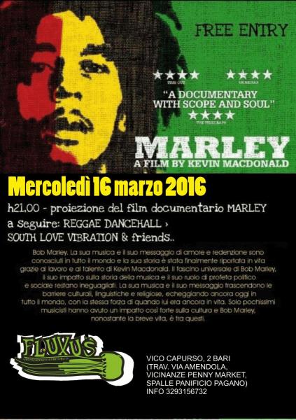 Film Marley + Reggae Dancehall Party
